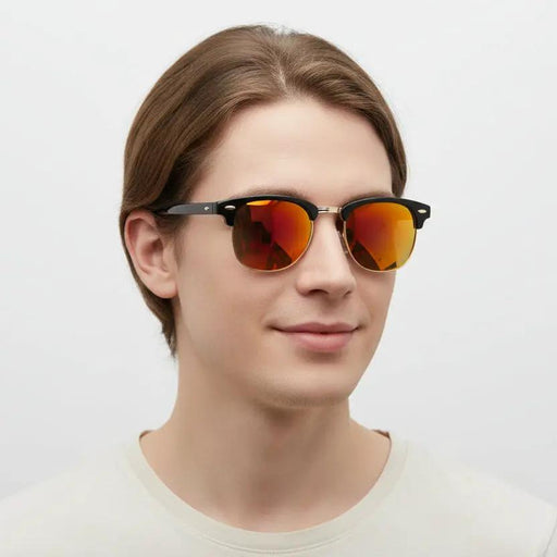 Orange Mirror Lens HD Polarized Lens Sunglasses Anti-Blue Ray Hydrophobic – view 1