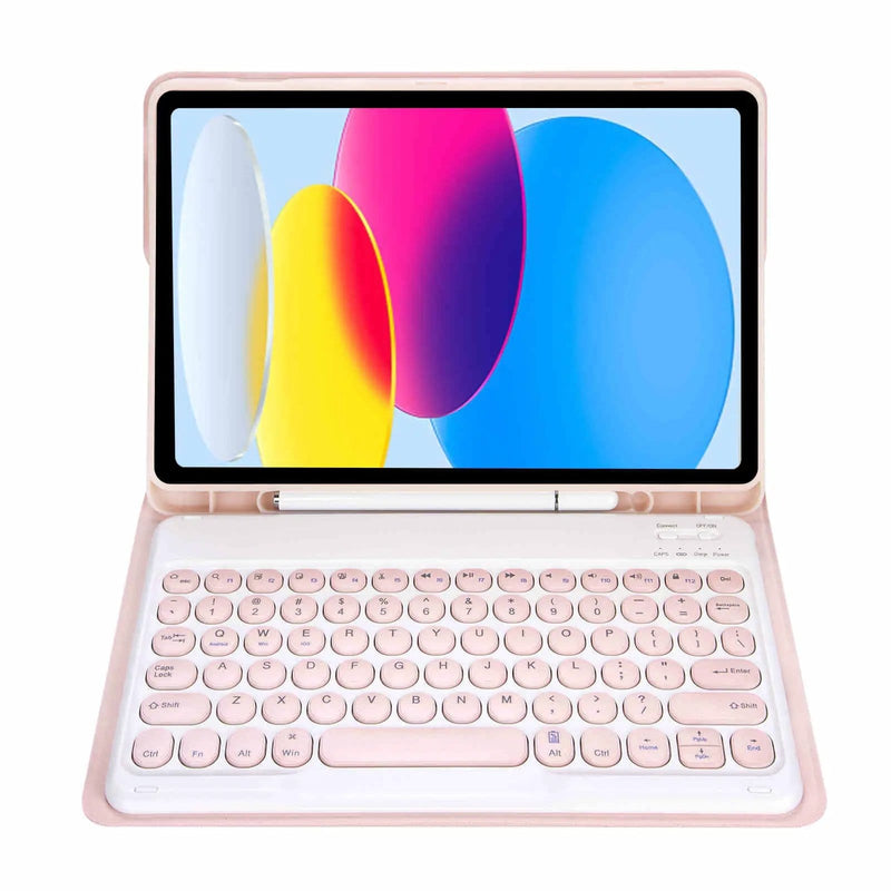 iPad 10Gen 10.9, iPad 11 (A16 2025) Keyboard Case - Pink – view 2