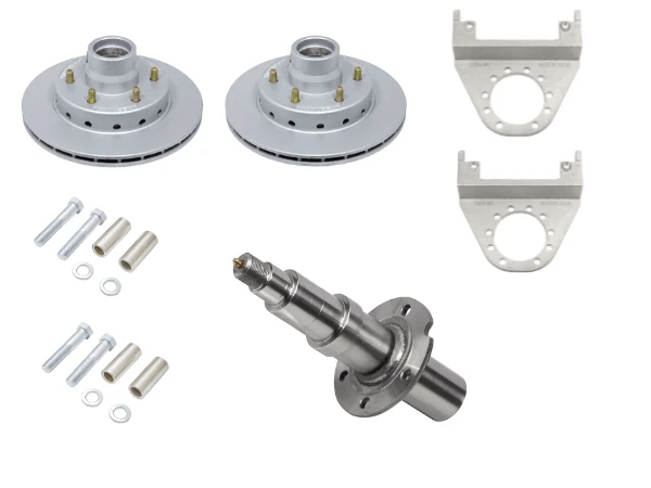 2750KG DEEMAXX Disc Brake Kit For 6K Axles - Heavy-Duty Upgrade With Rotors, Brackets, Mounting Kit By DeeMaxx