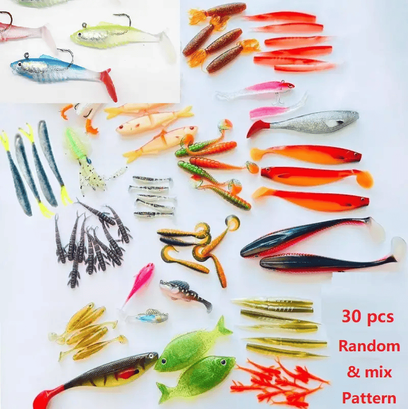 dealonline.co.nz dealonline.co.nz CLEARANCE 30pcs Soft Fishing Lures with hook CLEARANCE 30pcs Soft Fishing Lures with hook