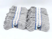 dealonline.co.nz dealonlinenz (60 Pairs) Thin Ankle Socks - GREY - M7-11/ W8-12 60 Pairs Grey Thin Ankle Socks Cotton Blend