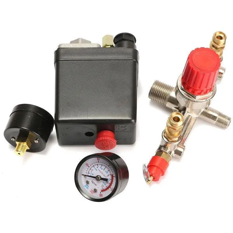 Air Compressor Pressure Switch With Gauges Regulator Auto Load Unload 90-120 PSI – view 4