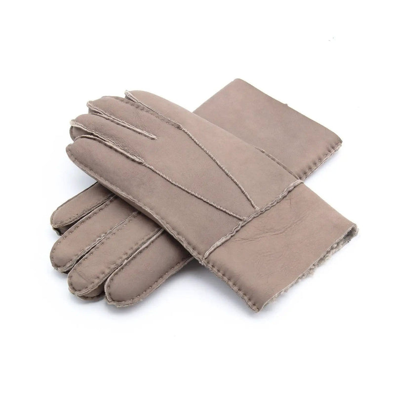 Men's Sheepskin Leather Gloves — Warm Lined | Black, Blue, Khaki & Yellow – view 8