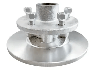 Trojan Trailer Parts Hub - 225mm - 5 X 4-1/2" X 1/2" - Cast Iron Disc Hub - 225mm - 5 X 4-1/2" X 1/2" - Cast Iron Disc