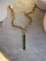 Tahana Jewellery Necklace Tāhū Kākāriki Gold Necklace Tāhū Kākāriki Gold Necklace