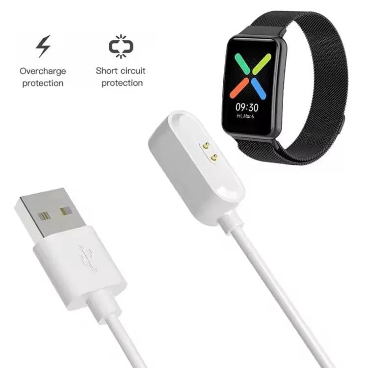 That Watch Shop Chargers USB-A Charger for OPPO Watch Free (White) 1m OPPO Watch Free Magnetic Secure Fit USB A Cable