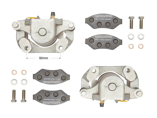 Trojan Hydraulic Caliper Set Cast Iron Ready to Install – view 1