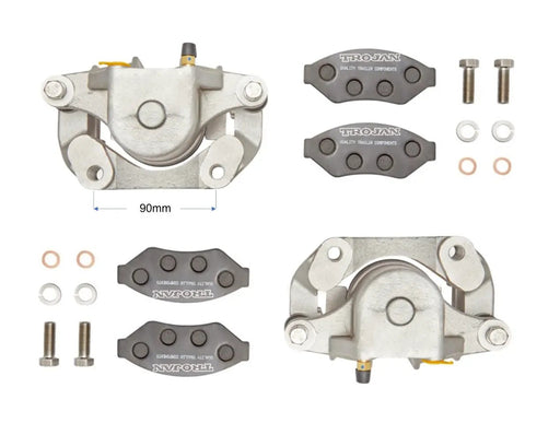 Trojan Hydraulic Caliper Set Cast Iron Ready to Install – view 2