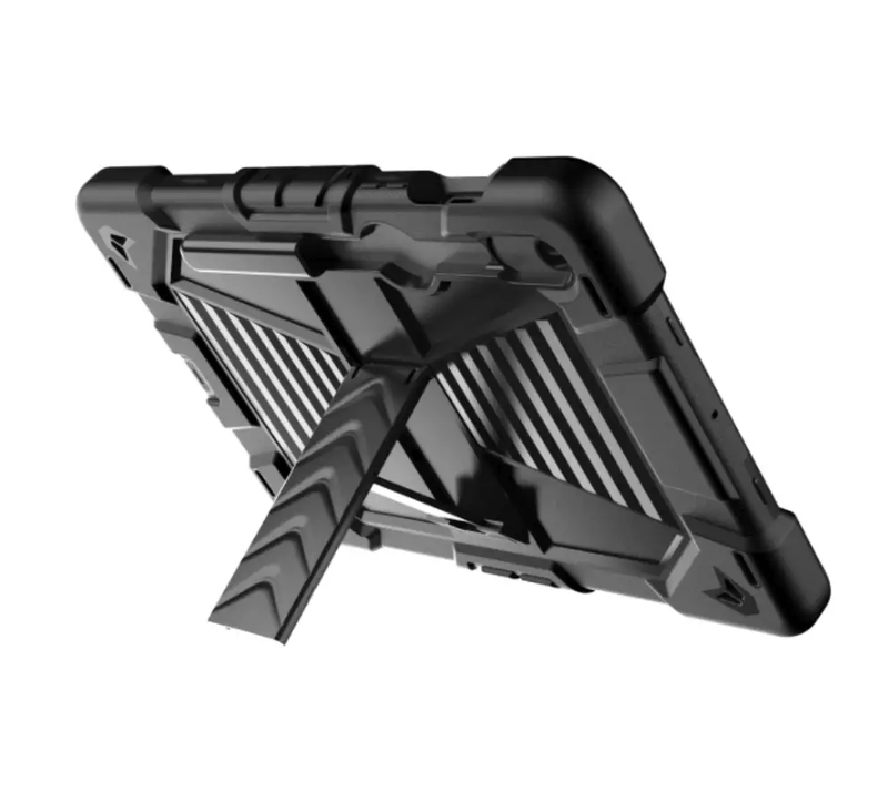 Samsung Galaxy Tab S10 Lite Rugged Shockproof Case with Kickstand (Black) – view 4
