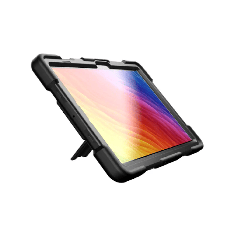 Samsung Galaxy Tab S9 FE Rugged Shockproof Case with Kickstand (Black) – view 6