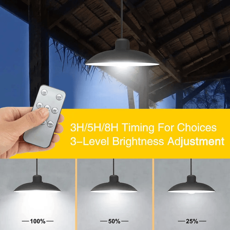 salelink.co.nz Unbranded Double Head Solar Pendant Light Double Head Solar Pendant Light | Action Outdoors NZ
