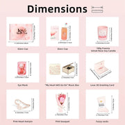 Poppy Gifts Pink Aroma Candle Bath Gift Box Pink Aroma Candle Bath Gift Box