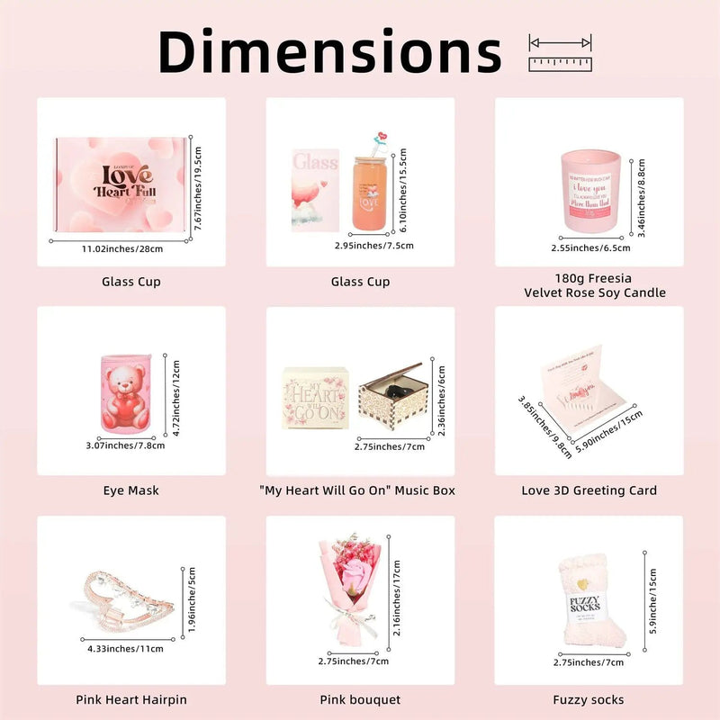 Poppy Gifts Pink Aroma Candle Bath Gift Box Pink Aroma Candle Bath Gift Box