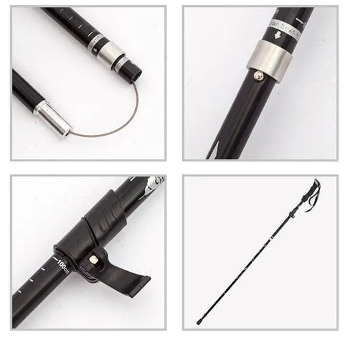 Aluminum Alloy Folding Ultralight Trekking Poles HBXK1011 by ECOTREK