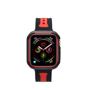 Red and Black Silicone Apple Watch Band 42mm Frame for Series 1 to 3 – view 4
