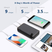 salelink.co.nz Unbranded Solar Power Bank with 4 Panels 25000mAh Solar Power Bank 25000mAh Four Panel Charger Orange