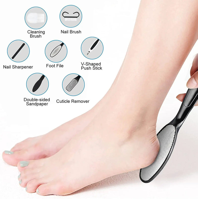 Rechargeable Electric Foot File Pedicure Kit With 3 Rollers And LCD Display – view 2