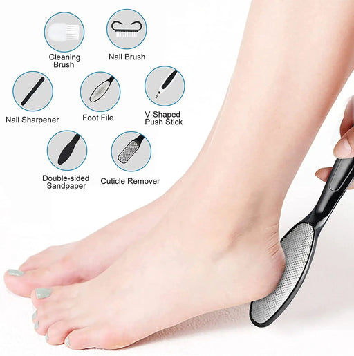 Rechargeable Electric Foot File Pedicure Kit With 3 Rollers And LCD Display – view 2