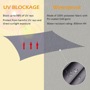 Water-resistant Shade Sail Rectangle 3x4m – view 2