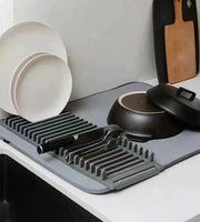 salelink.co.nz Unbranded Dish Drying Rack & Mat Dish Drying Rack & Mat | Action Outdoors NZ