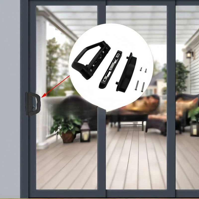 salelink.co.nz Unbranded Patio Sliding Door Handle Set with Lock Patio Sliding Door Handle Set with Lock | Action Outdoors NZ