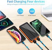 salelink.co.nz Unbranded 30000mAh Solar Power Bank (GZJ2594) 30000mAh Solar Power Bank (GZJ2594) | Action Outdoors NZ