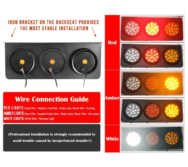 salelink.co.nz Unbranded 2pcs LED Trailer Lights 2Pcs LED Trailer Lights 12-24V Tail Lights