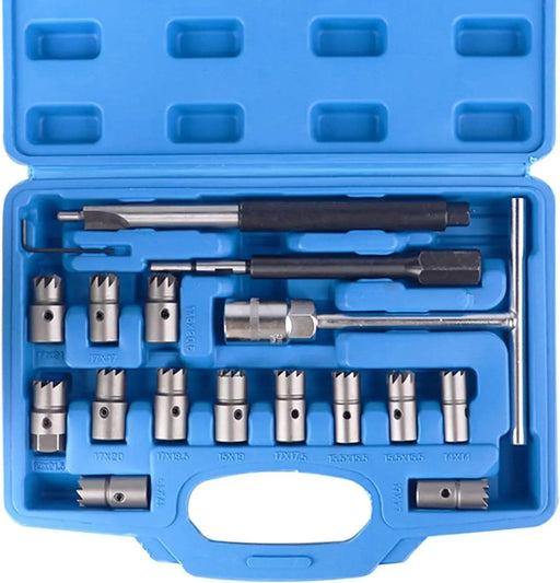 17PCS Diesel Injector Seat Cutter Cleaner Tool Set – view 2