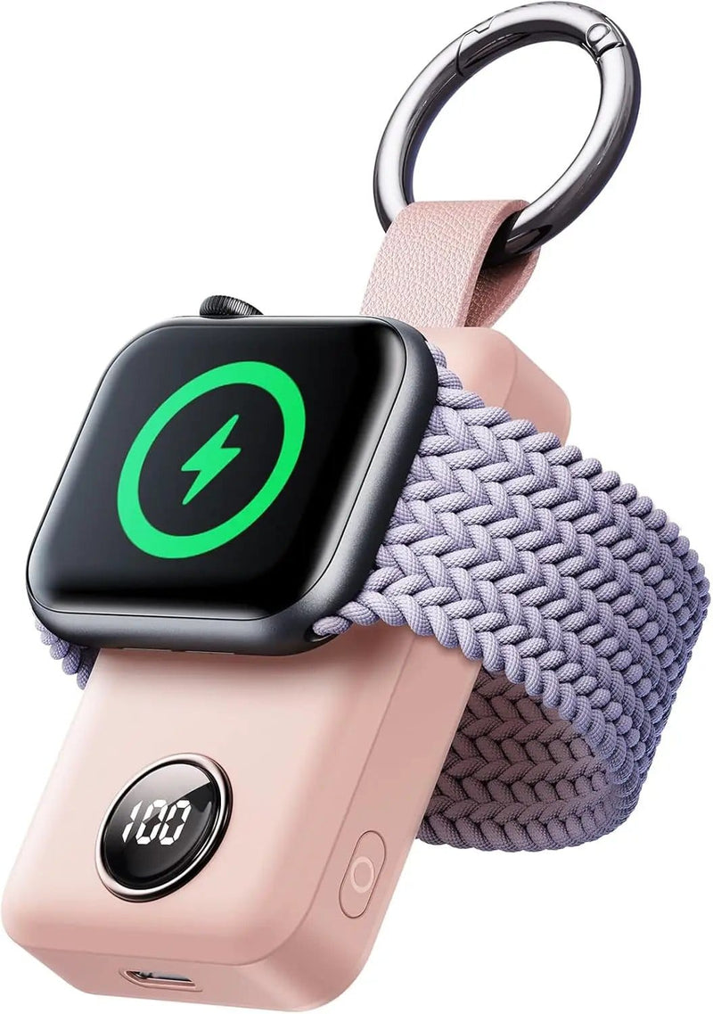 JOYROOM 2000mAh Wireless Charger For Apple Watch Pink – view 3