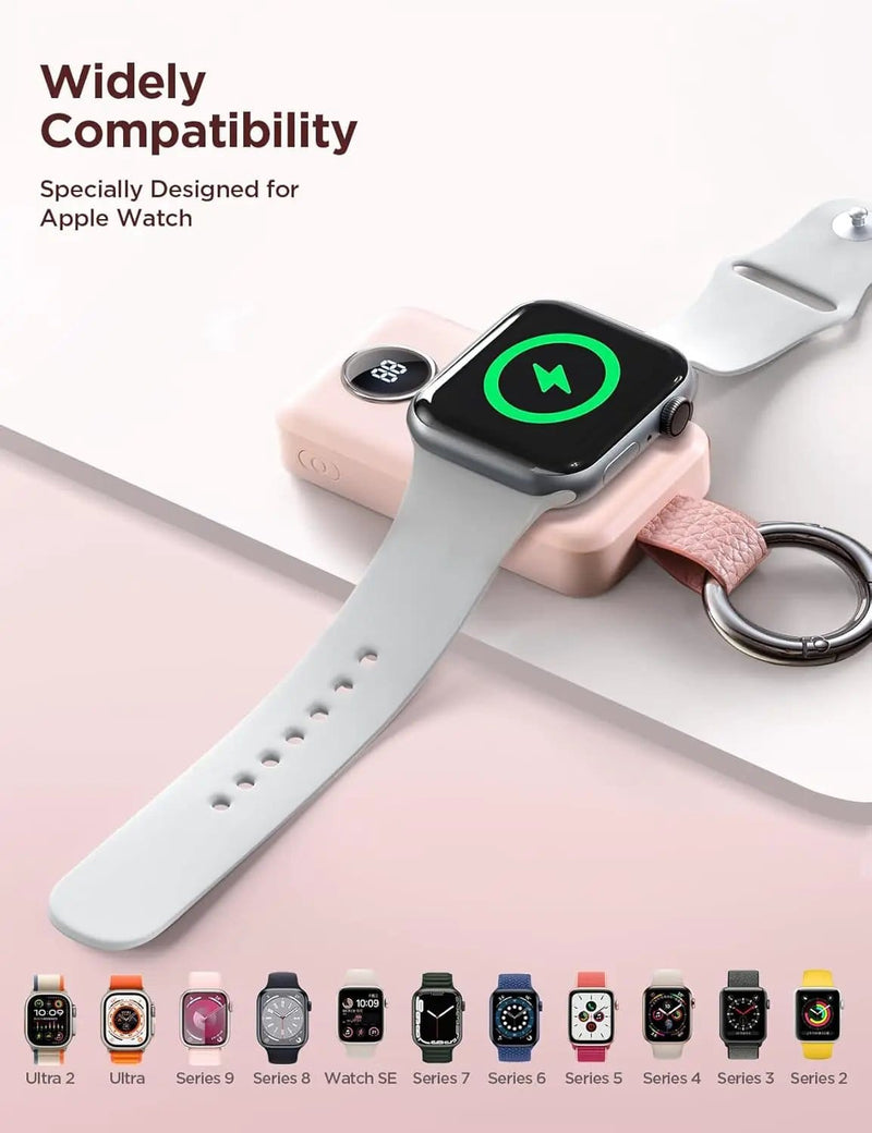 JOYROOM 2000mAh Wireless Charger For Apple Watch Pink – view 5