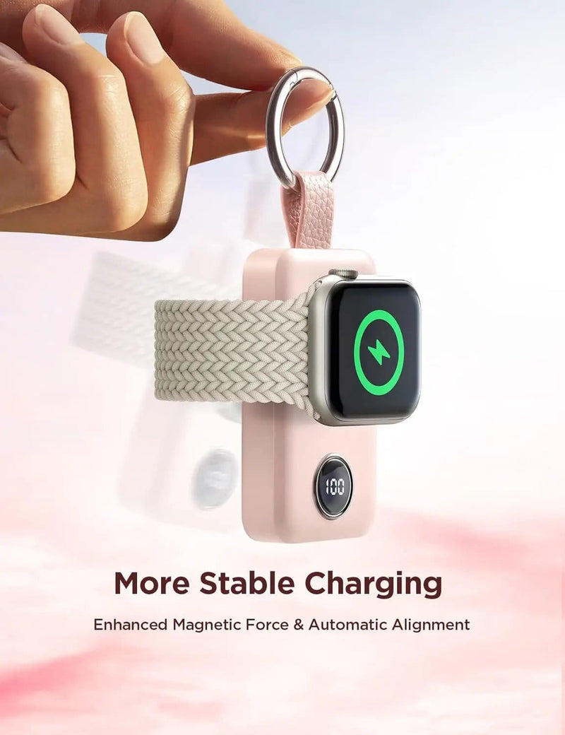 JOYROOM 2000mAh Wireless Charger For Apple Watch Pink – view 7