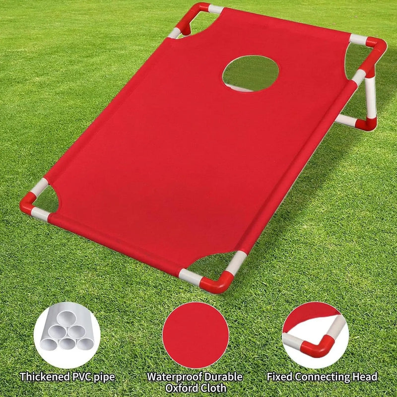 salelink.co.nz Unbranded Portable Sandbag Toss Game Set Red Portable Sandbag Toss Game Set Red | Action Outdoors NZ