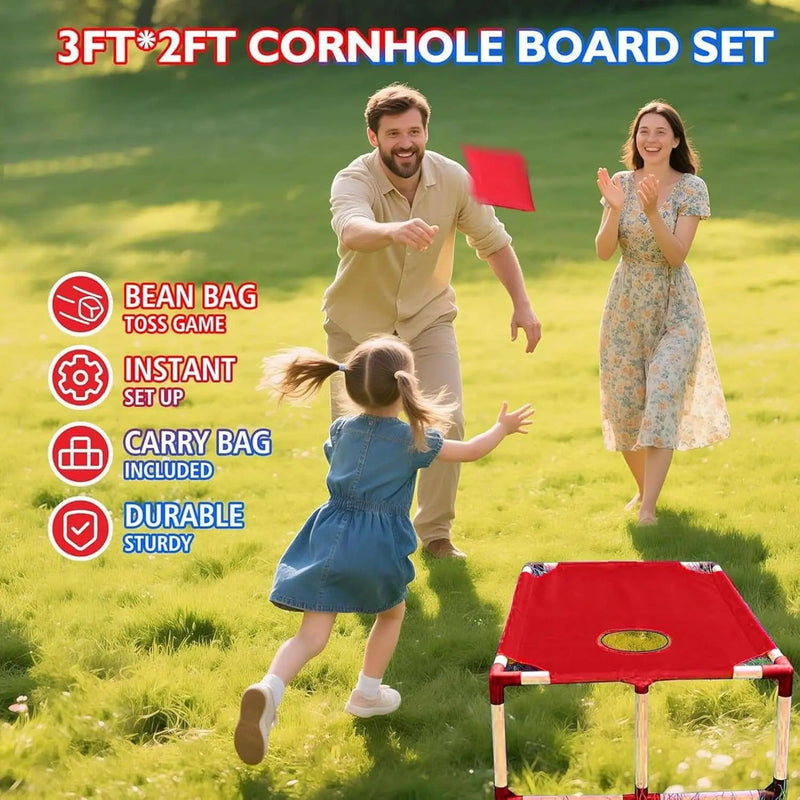salelink.co.nz Unbranded Portable Sandbag Toss Game Set Red Portable Sandbag Toss Game Set Red | Action Outdoors NZ
