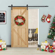 salelink.co.nz Unbranded 2M Sliding Barn Door Hardware Kit 2M Sliding Barn Door Hardware Kit Rust Resistant