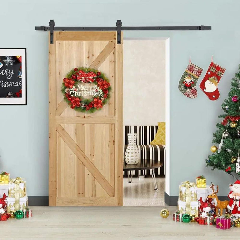 salelink.co.nz Unbranded 2M Sliding Barn Door Hardware Kit 2M Sliding Barn Door Hardware Kit Rust Resistant