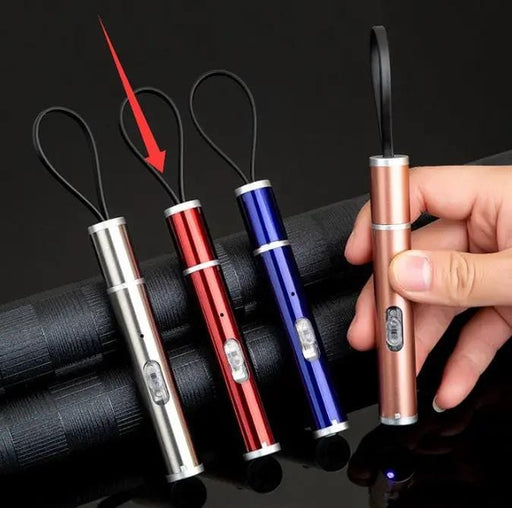 USB Direct-Charge Stainless Steel Mini Charging Flashlight - USB Direct-Charge Stainless Steel Mini Charging – view 1