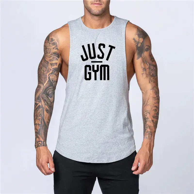 Men's Loose Cotton Sleeveless Singlet – view 9