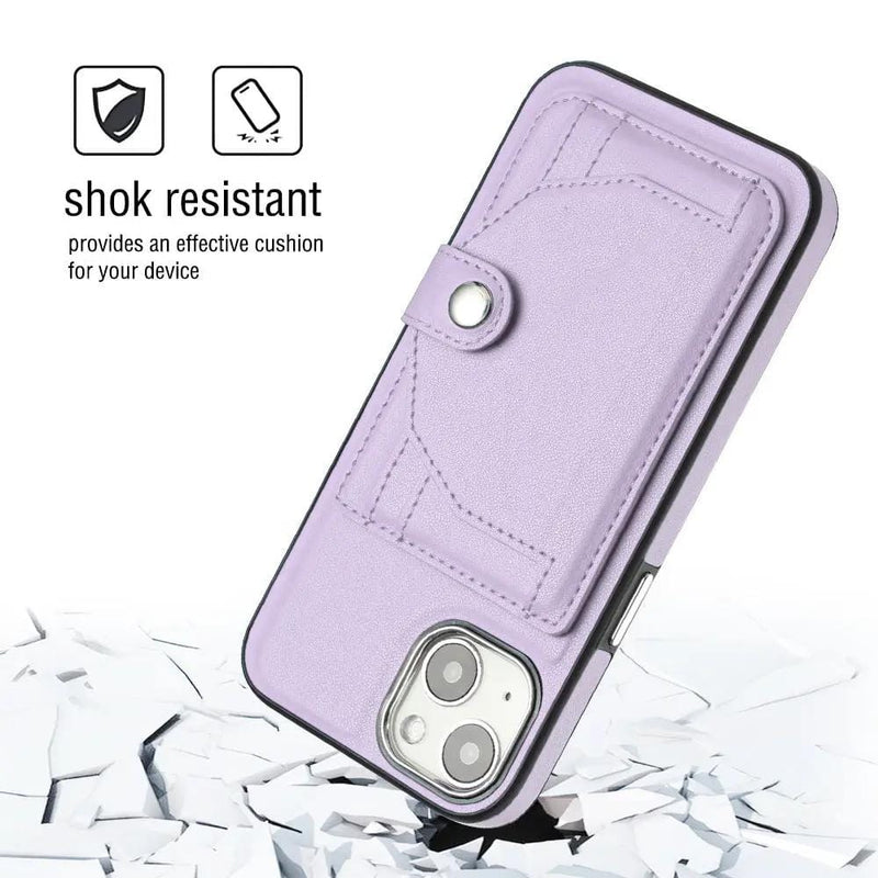 salelink.co.nz Unbranded iPhone 15 Plus Case iPhone 15 Plus Case - Leather Screen Protector Tempered G...