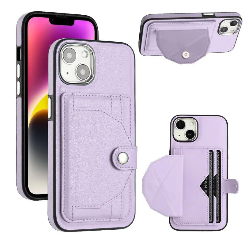 salelink.co.nz Unbranded iPhone 15 Plus Case iPhone 15 Plus Case - Leather Screen Protector Tempered G...
