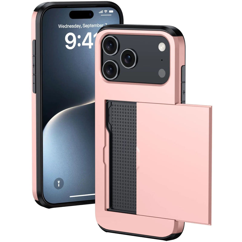 salelink.co.nz Unbranded iPhone 17 Pro Case iPhone 17 Pro Case - Card Holder Shockproof Rugged (PR910...