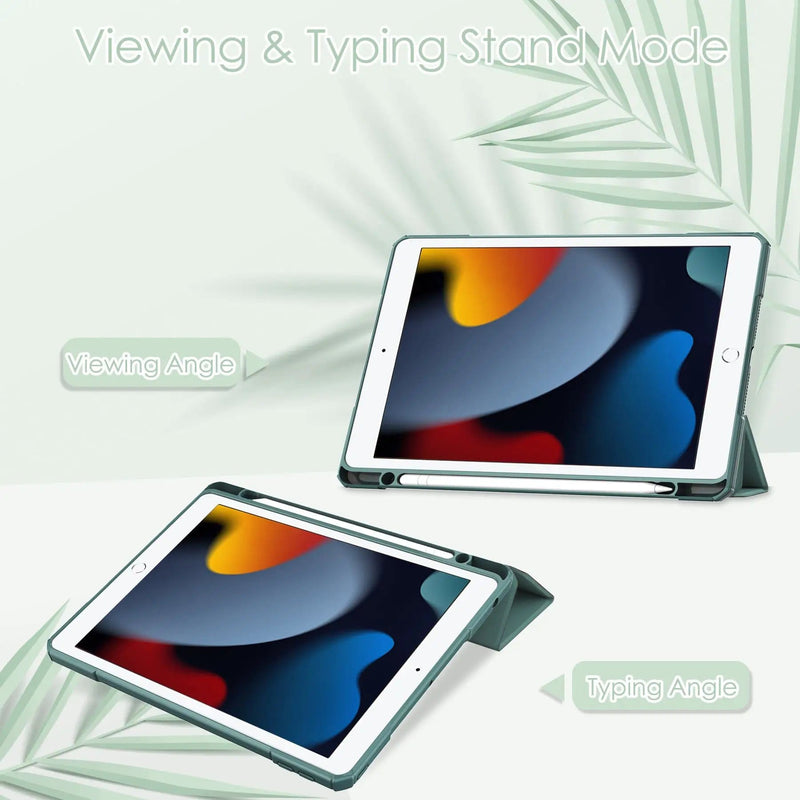 iPad 10.2 Case Clear Transparent Back Shell, Auto Sleep Wake – view 3