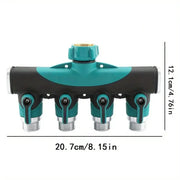 3/4" 2/4-Way Garden Hose Splitter with Shut-Off Valve (different types available) – view 12