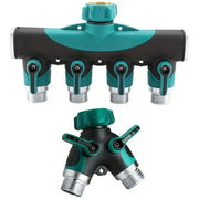 3/4" 2/4-Way Garden Hose Splitter with Shut-Off Valve (different types available) – view 1
