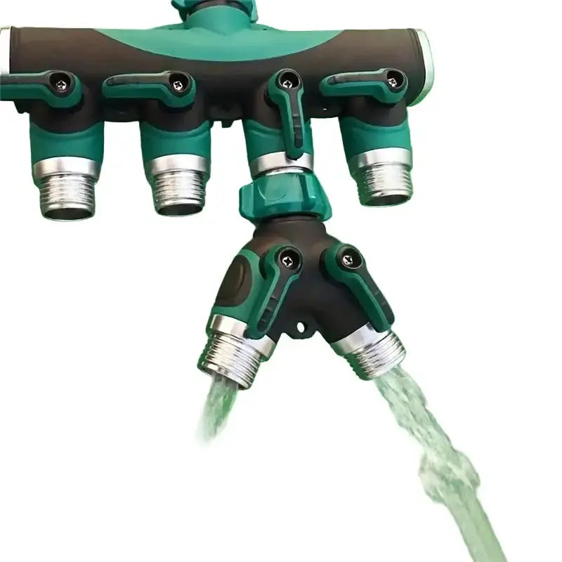 3/4" 2/4-Way Garden Hose Splitter with Shut-Off Valve (different types available) – view 4