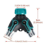3/4" 2/4-Way Garden Hose Splitter with Shut-Off Valve (different types available) – view 2