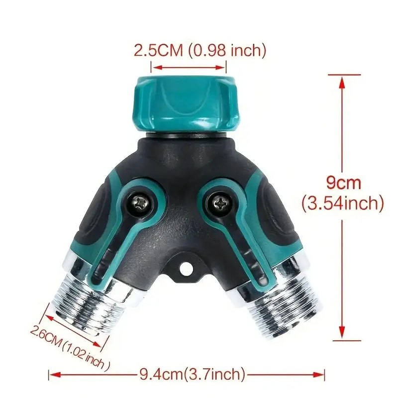3/4" 2/4-Way Garden Hose Splitter with Shut-Off Valve (different types available) – view 2