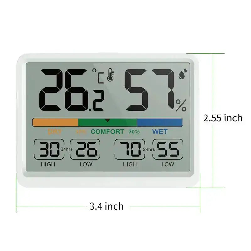 3.4" LCD Digital Thermometer Hygrometer for Home & Office – view 7