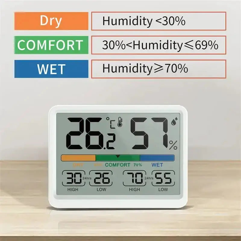 3.4" LCD Digital Thermometer Hygrometer for Home & Office – view 3