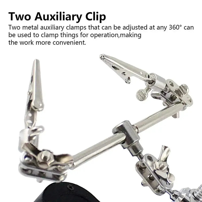 Habicare HBC 3.5X/12X Welding Magnifier with Auxiliary Clip & Stand 3.5X/12X Welding Magnifier with Auxiliary Clip & Stand