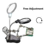 Habicare HBC 3.5X/12X Welding Magnifier with Auxiliary Clip & Stand 3.5X/12X Welding Magnifier with Auxiliary Clip & Stand